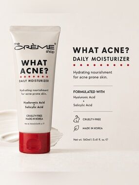 NEW/Sealed The Crème Shop What Acne? Daily Moisturizer